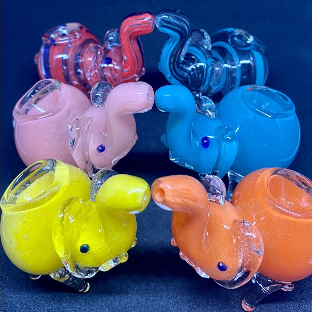 🔥 Pack of 6 Cute Glass Elephant 🔥